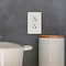 Faith Duplex Straight Blade Receptacle, 5-20R, 20 A, 125V AC, 2 Pole, 3 Wire, Flush Mount, Grounded SSRE4-WH-10 - alternate 4